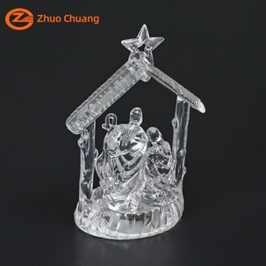 New Design Style Music <b>Box</b> Holy Family Religious Statues Led Nativity Set <b>Christmas</b> Jesus Birth Ornament B-007 Jesus Birth Ornam - Product Image 1