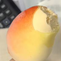 Helado de Frutas 3D con Sabor a Mango y Durazno, Personalizado de Fábrica, Bajo en Grasa, el Más Vendido al por Mayor
