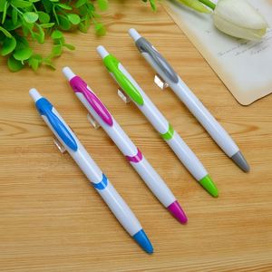 Stylo bille en plastique en gros, logo personnalisé imprimé, pour fournitures scolaires et de bureau - Product Image 2