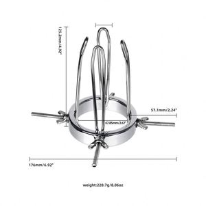 Dispositivo de castidad de espéculo, esparcidor Anal extremo de Metal, ano, Vaginal, tapón Anal <span class=keywords><strong>enorme</strong></span>, Juguetes sexuales para mujeres, hombres, culo - Product Image 6