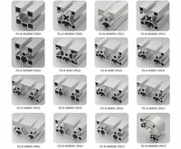 Norme européenne 4040 profilé carré en aluminium à rainure en T rail d'extrusion d'aluminium avec service de traitement CNC