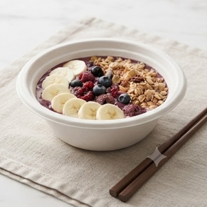 Eco-Friendly 24 oz Sugarcane Bagasse Bowl Serving Dish Microwave Safe Sustainable Disposable Food <b>Container</b> for Back School - Product Image 1