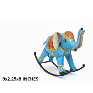 Éléphant à bascule artisanal, objet de décoration pour le salon, la chambre à coucher et le bureau, idéal pour offrir en cadeau et pour la décoration intérieure - Product Image 5