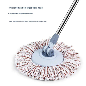 China Easy Wring 360 Magic <strong>Microfibre</strong> Spin <strong>Mop</strong> Bucket Set 2 in 1 Self-wringing Cleaning <strong>Mop</strong> with Replacement Heads - Product Image 4