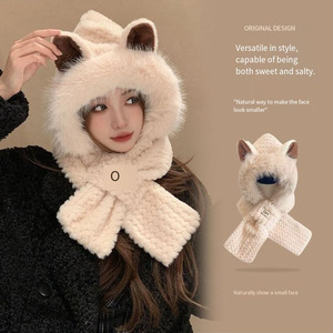 Bán Buôn Thời Trang Mùa Thu Mùa Đông Dày Sang Trọng Phụ Nữ Ấm Áp Lạnh Bằng Chứng Windproof Tai Bảo Vệ Khăn Quàng Và Beanie Hat - Product Image 5