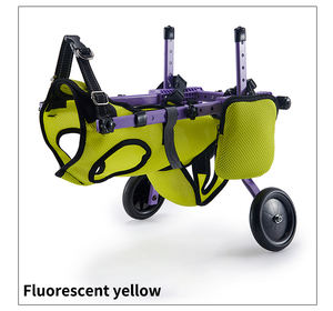 Carrito de Aluminio Ajustable y Ecológico para Mascotas, Silla de Ruedas para Perros y Gatos Mayores, Plegable y Resistente para el Entrenamiento y el Comportamiento de Mascotas - Product Image 1