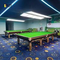 Table de billard professionnelle en bois massif de 12 pieds avec retour de balles, idéale pour les tournois et usage commercial – Fabrication chinoise à prix compétitif