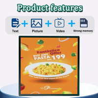 Pantalla LED Programable para Interiores P3 de 40x40 Pulgadas con Control WiFi, Multimedia HD para Tiendas Minoristas y Hostelería