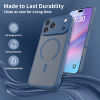 Fundas de Fábrica para Teléfono iPhone 17 Pro Max con Sensación de Piel Azul, Protección para Lente y Antichoque Personalizadas para la Serie iPhone