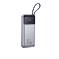 Banco de Energía Opaqi de 67W con Carga Rápida, 20000mAh, Pantalla LED y Enchufe Integrado, Puertos USB-C y USB-A Duales