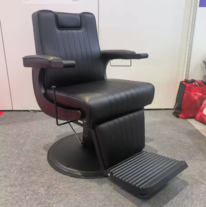 Fauteuil de massage facial inclinable à pompe hydraulique robuste, style vintage classique de luxe, pour hommes, idéal pour la coiffure - Product Image 6