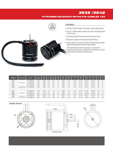 3542-1850KV Brushless Motor With 16AWG Wire And Connectors For <b>Drones</b> <b>Accessories</b> - Product Image 6