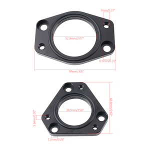 แผ่นอะแดปเตอร์ต่อเทอร์โบ AOSU รุ่นใหม่ สำหรับ S13 240SX SR20DET ใช้ได้กับ T28 GT28 GT2871R GT3071R เทอร์โบชาร์จเจอร์ FDJ-287-BK - Product Image 6
