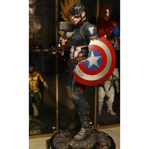 Figura de acción de tamaño real de película, estatua de fibra de vidrio de superhéroe, escultura de Spiderman y Capitán América, ¡muy vendida! - Product Image 3
