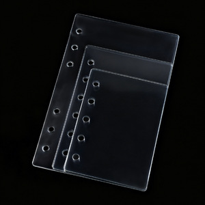 <span class=keywords><strong>Copertina</strong></span> per <span class=keywords><strong>Quaderno</strong></span> A6 a 6 Anelli, <span class=keywords><strong>Copertina</strong></span> Trasparente in PP PVC, <span class=keywords><strong>Copertina</strong></span> <span class=keywords><strong>Rigida</strong></span> in Plastica <span class=keywords><strong>con</strong></span> Anelli Metallici Dorati per Ufficio e Casa - Product Image 5