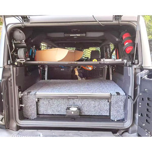 4X4 Gear <b>Box</b> <b>Trunk</b> Organizer Single Drawer System For Ford Bronco Stainless Steel Modern Car <b>Storage</b> Cargo <b>Box</b> - Product Image 1