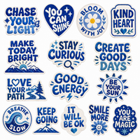 Patch brodé personnalisé certifié OEKO-TEX, 12 000 points, badge motivant thermocollant haute densité pour vêtements AWELLS