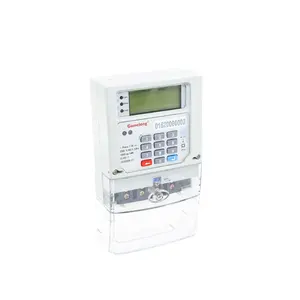 Ddsy5558 medidor de energia eletrônico 220v, medidor de energia com display lcd, medidor de consumo de energia pré-pagamento