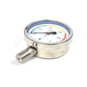 XIAOSHU fabrika fiyat yüksek hassasiyetli tüm paslanmaz çelik 0-10 Bar hava gazı basınç göstergesi ile soket - Product Image 5