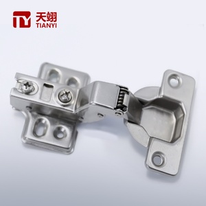 Charnières de meubles à fermeture automatique hydraulique en acier doux pour portes de placards, armoires de cuisine et de rangement - Product Image 1