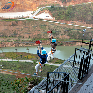 Proyecto escénico Colgando Weiya Equipo Zip Wire Aerial Runway Rope Slide Sky Zip Line - Product Image 5