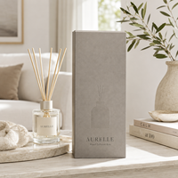 Emballages personnalisés réutilisables et écologiques pour diffuseurs de roseaux, avec gaufrage et dorure, pour parfums de luxe, cadeaux, parfums d'ambiance et aromathérapie