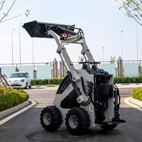 Mini-Kompaktlader mit Forstmulcher und Rasenmäher-Aufsatz Euro 5 EPA Kubota-Motor Mini-Kompaktlader
