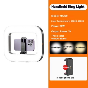 Cầm tay vòng ánh sáng, 20W Điện thoại di động có thể sạc lại có thể điều chỉnh điền vào ánh sáng với Bluetooth Tripod đứng cho hình ảnh sống streaming - Product Image 5