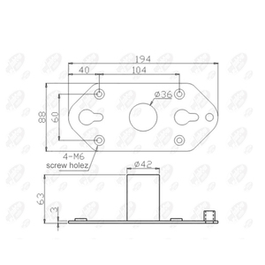 Système de suspension en fer pour enceinte line array M194 Getshow Audio GEO S1210 12 pouces, base en fer type Top Hat - Product Image 2