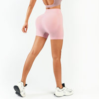 Shorts de yoga taille haute pour femmes, grande taille, en spandex/nylon, avec logo personnalisé, sans couture, élastiques à la taille, respirants et à séchage rapide, avec contour 3D