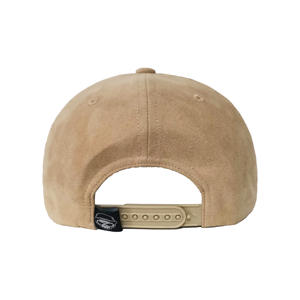 6 Panel Wildleder Strukturierte Baseball mützen Benutzer definierte 3D-Stickerei Logo Seite Flache Stickerei Logo Riemen Inside Small <span class=keywords><strong>Tags</strong></span> Neben Schnalle - Product Image 2