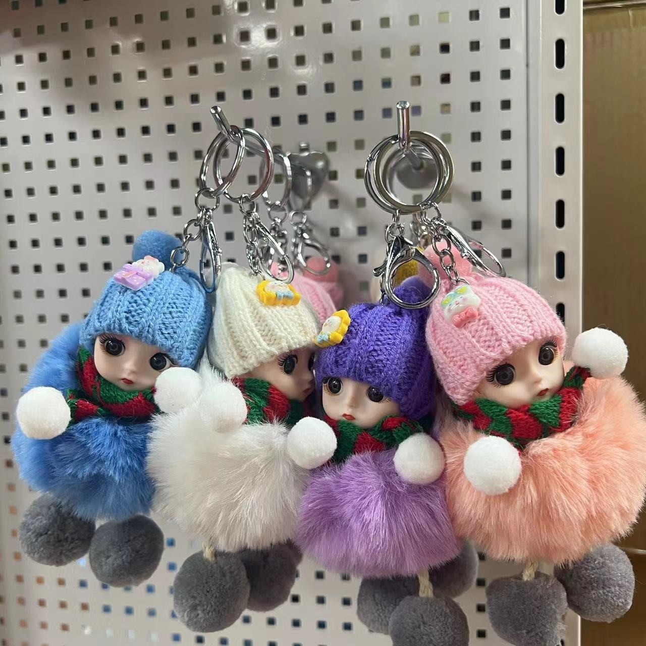 Plush christmas doll pendant