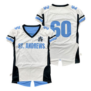 Último Diseño de Sublimación, Jersey de Fútbol Americano Reversible Personalizado, Manga Corta, Secado Rápido, Solo para Uso en Partidos - Product Image 1