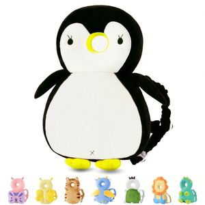 Baby Head Protector <b>Backpack</b> <b>Toddler</b> Walking Fall Head Protection White Black Penguin - Product Image 1