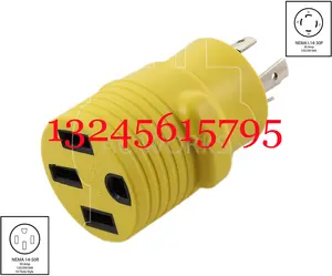 4-In-1 15 Amp Rumah Tangga AC Plug Ke 20 Amp T Blade Adapter, Plug Adapter,L14-30P,14-50R