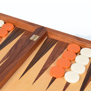 Set di Backgammon Pieghevole Artigianale ad Alta Compatibilità, Layout Classico, Intrattenimento Domestico, Regali per le Feste, Collezioni per Amanti dei Giochi - Product Image 4
