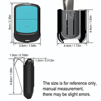 Control remoto para puerta de garaje MOTORLINE FALK RCM MX5SP MX4SP DSM MXS4SP RCM de 433.92 MHz con código variable