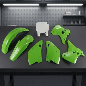 KIT OEM parti di moto in carbonio di plastica per Kawasaki KX 125 1993 Motocross Air Shipping - Product Image 2
