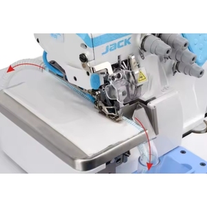 Machine à surjeter Jack C5S toute nouvelle génération pour ourlets, coutures <span class=keywords><strong>de</strong></span> jonction et points décoratifs ; reconnaissance intelligente et entraînement direct intégré - Product Image 2