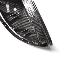Coque de rétroviseur en fibre de carbone sèche style OEM avec trou pour assistance au changement de voie pour Porsche 95B 2014-2023