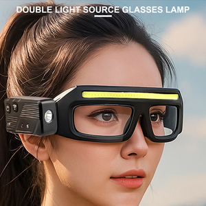 Lunettes <span class=keywords><strong>de</strong></span> camping LED rechargeables Asafee SY5865 XTE, <span class=keywords><strong>lumière</strong></span> USB, étanches IPX4, angle réglable, légères - Product Image 3