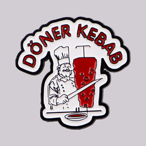 Pins de esmalte con diseño de <span class=keywords><strong>Kebab</strong></span>, broches de chef, insignias y pins de solapa para mochilas, bolsos, ropa, decoración, joyería de moda y regalos para amigos - Product Image 1