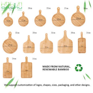 Tablas de Cortar de Bambú Diseñadas para Cocina, Tabla de Cortar de Bambú para Charcutería con Soporte Antideslizante - Product Image 2