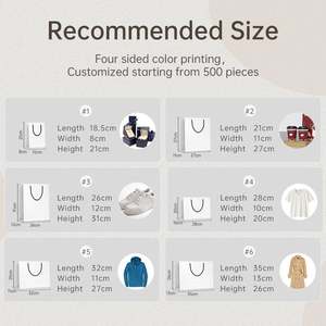 Sac d'emballage pour vêtements de luxe personnalisé, sac en papier kraft blanc avec poignées, sacs d'emballage en papier durables pour le shopping, machine à fabriquer des sacs en papier - Product Image 3