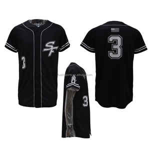 Maglia da Baseball Personalizzata FQ, Traspirante, con Bottoni, per Allenamento, Sublimazione, Uniforme Sportiva per Baseball e Softball - Product Image 3