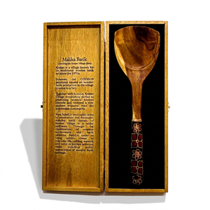 Spatule en bois de teck naturel, spatule de cuisine en bois, ustensile décoratif, cadeau, vaisselle pour la maison, cuisine, artisanat fait main - Product Image 1