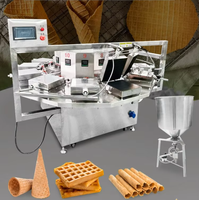 Machine à fabriquer des gaufres en acier inoxydable pour créer des cônes de crème glacée rouleau d'oeufs Helado Conos excellent prix