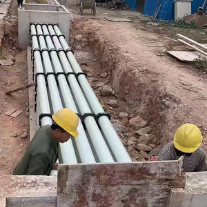 Condotto di Protezione Cavi in <span class=keywords><strong>FRP</strong></span>, Tubo per Cablaggio Interrato, Isolamento ad Alta Rigidità Anulare, Anti-interferenza - Product Image 1