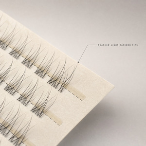 Cils inférieurs synthétiques sans colle, naturels, courts, 6-8 mm, bande fine et souple, style <span class=keywords><strong>japonais</strong></span> et coréen, segmentés, pour usage quotidien - Product Image 4