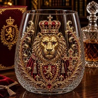 Nouvelle tasse à double paroi en verre 3D haut de gamme pour la maison, tasse pour boissons froides, tasse à lait, fabriquée en verre borosilicate haute résistance à la chaleur